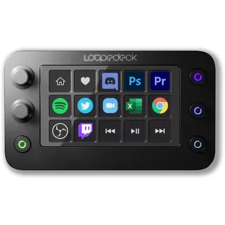 Loupedeck Live S Streaming Content Creation Konsole mit Touchscreen Drehreglern