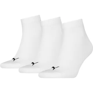 Puma Socken Quarter Plain 3P 3 Paare Weiß 35-38