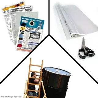 Baader AstroSolar Sonnenfilterfolie 5.0 für Teleskope inkl. Bauanleitung und Schneidevorlage 20x30cm