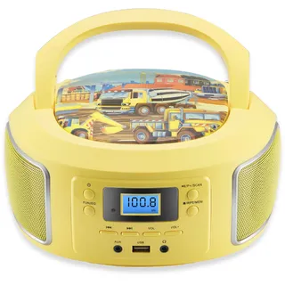 Cyberlux CL-950 Kinder CD-Player Tragbar CD/MP3/USB Radio gelb