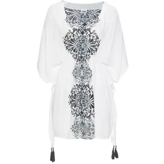 Buffalo Tunika Damen weiß-schwarz-bedruckt Gr.44/46