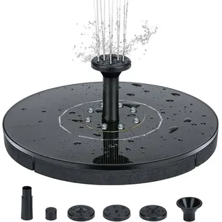 Solar Outdoor Springbrunnen, Brunnenpumpe, Outdoor Springbrunnen, Garten- und Terrassenbrunnen, 16cm