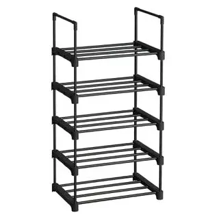 Songmics Schuhregal 45 x 89,5 x 30 cm schwarz