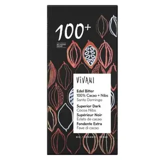 Vivani Edel Bitter Schokoladentafel 80 g