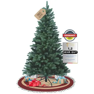 SCHAUMEX Künstlicher Weihnachtsbaum Künstlicher Weihnachtsbaum ohne LED Beleuchtung, Nordmanntanne, Ohne LED Beleuchtung, 85 cm, 120 cm, 150 cm, 180 cm, 210 cm, 240 cm grün 180 cm