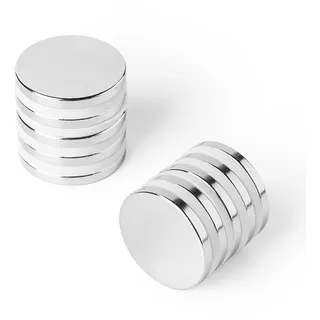 Strong Magnets Neodym Magnet - Rund 25 x 3 mm - 1 Stück - Extra stark, hält bis 4,8kg - Für Magnettafel, Kühlschrank, Whiteboard, Pinnwand, Büro