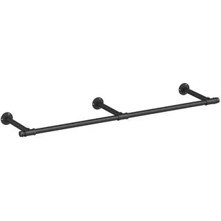 Songmics Wandgarderobe 170 x 7 cm Schwarz