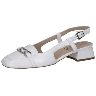CAPRICE Slingpumps Leder Weiß 36