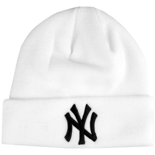 New Era Beanie New York Yankees weiß