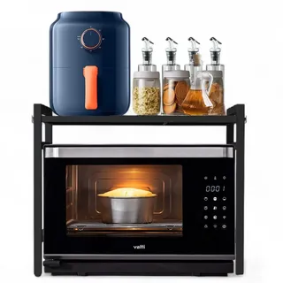 DanDiBo Ambiente Küchenregal Verstellbar 40-64 x 0 x 0 cm Schwarz