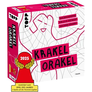 Frechverlag Krakel-Orakel – Das Zeichenspiel für alle, die nicht zeichnen können. Nominiert zum Spiel des Jahres 2025 von 7 Bazis/ Bazis | frechverlag GmbH | Spiel