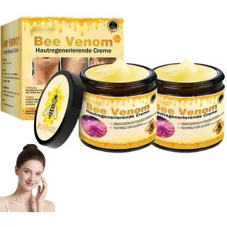 Ourlyard Bienengift Pro Umfassende Creme, Professionelle Bienengiftsalbe, Ourlyard Bee Venom Hautregenerierende Creme, Natürliche Inhaltsstoffe, für alle Hauttypen (2 Stück)