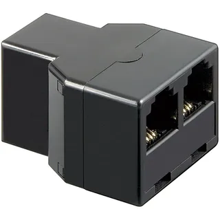goobay ISDN T-Adapter - RJ11/RJ14-Buchse (6P4C) > 2x RJ11/RJ14-Buchse (6P4C)