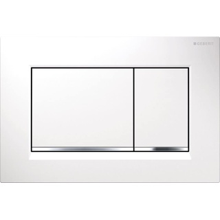 Geberit Sigma30 Betätigungsplatte für 2-Mengen-Spülung weiß/hochglanz-verchromt 115.883.KJ.1