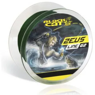 Black Cat Zeus Line G2-400m geflochtene Angelschnur, Durchmesser/Tragkraft:0.55mm - 69kg