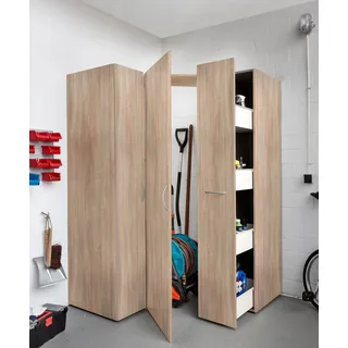 WIMEX Drehtürenschrank Multiraumkonzept 95 x 185 x 95 cm braun