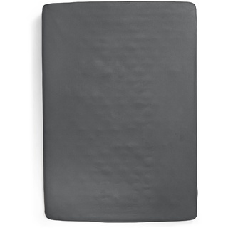 Baumwolle 140 x 200 - 160 x 220 cm gray deep