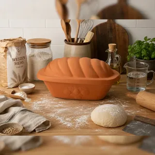 Mambocat Berti Brotkasten Keramik Braun