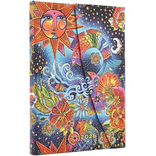 Paperblanks 12-Monatskalender 2026 Himmlische Magie, Mini, Horizontal