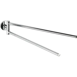 Wenko Cuba Handtuchhalter 2 Arme Glänzend Silber
