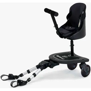 Asalvo Mitfahrbrett mit Sitz, Schwarz