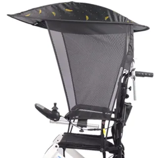 Miuxe Rollstuhl-Sonnenschirm, Universal-Sonnenschutz, Regenschutz, Elektrische Rollstuhl-Regenschirm-Markise, UV-beständiger Schutz, Schirmständer, Schirmstuhl-Klemme Für Die Meisten Rollstühle