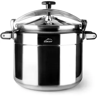 Lacor SCHNELLKOCHTOPF 22 L PRO-Classic, Aluminium, Silber, 34 cm,