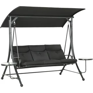 Outsunny Hollywoodschaukel - 278Lx135Wx177Hcm - Schwarz