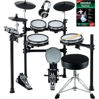 XDrum DD-530 E-Drum Set mit Hocker, Kopfhörer und Schule