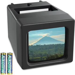 DigitPro 35 mm Dia-Viewer für alte Dias, 2-fache Vergrößerung, Dia-Projektor für 35 mm Dia, batteriebetrieben (2 AAA-Batterien im Lieferumfang enthalten)