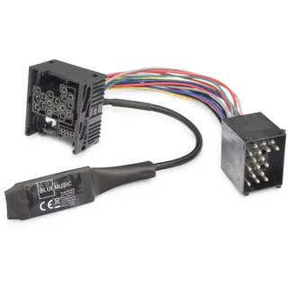 BlueMusic Bluetooth Musik Adapter kompatibel mit BMW E46 E39 E38 - MINI R50 R52 R53 nur mit Wave Kassette - Rundpin 17pin Old Generation Radio