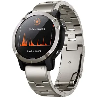 NeXStrix 22mm Titan Metall-Uhrenarmband Kompatibel mit Tactix 8 47mm/Instinct 3 45mm/Fenix 8 47mm/Forerunner 965, 26mm Quick Fit-Armband für Tactix 8 51mm/Instinct 3 50mm/Fenix 8 51mm/Fenix 6X Pro