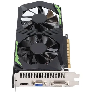 Tbest GTX 1050 Ti,Geforce GTX 1050 Ti,Grafikkarten,Grafikkarte 128bit 4GB DDR5 1250MHz Automatische Erkennung Langlebiges Computerzubehör für Desktop-Computer mit Zwei Lüftern