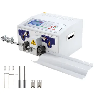 Vevor Automatische Computer-Abisoliermaschine 300 W, Kabelschneidemaschine 1-100,000 mm, 230 V, Drahtbiegemaschine Max. Kanaldurchmesser 10 mm