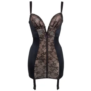 Gossard Corsage VIP Retrolution Staylo Push-Up Miederkleid Black (Shapekleid, 1-tlg., Teilspitze) schwarz 75D