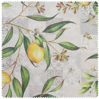 gt globaltex fine linens Globaltex Baumwoll-Stoff Limonero, Acryl beschichtet, 140 cm breit, Meterware - für kreative Projekte, Basteln und Näharbeiten