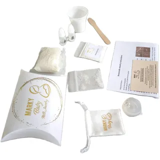 MarkyBaby Milchschmuck | Muttermilch-Schmuck zum Selbermachen | Muttermilchkonservierung (runder Anhänger mit DIY-Kit)
