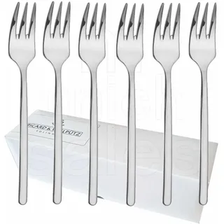 6 Stck Kuchengabel aus der Serie Ventura 6108 von Picard & Wielpütz einzeln im weissen Faltkarton
