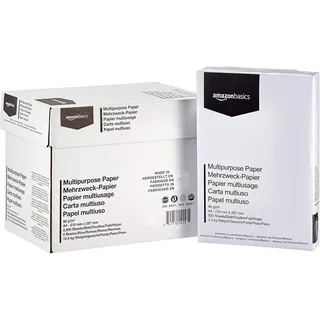 Amazon Basics Druckerpapier A4 80 g/m2 2500 Blatt