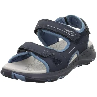 Superfit Jungen Criss Cross Sandale, Blau Hellgrau 8010, 28 EU