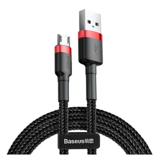 Baseus Cafule USB Kabel Micro-USB Type B zu USB 1 m Schwarz/Rot