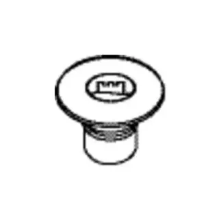 burgbad Ersatz-Clou-Abdeckung mit Burgbad-Logo CLU0027-C0001, Accessoires, alpinweiß