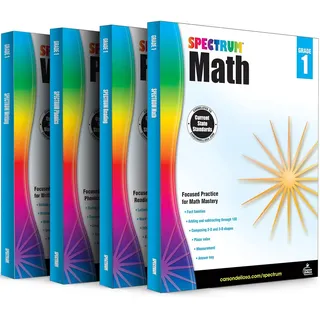 The Grade 1 Series. Spectrum Math Workbook- Volume 2, Spectrum Reading Workbook- Volume 20, Spectrum Phonics- Volume 91, Spectrum Writing- Volume 35 by Spectrum