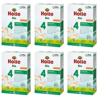 Holle Bio Folgemilch 4 aus Ziegenmilch Pulver 6-er Set 6x400 g
