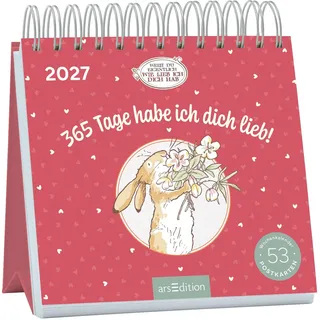 arsEdition Postkartenkalender Weißt du eigentlich, wie lieb ich dich hab? 2027