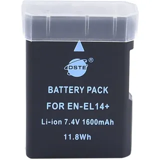 DSTE EN-EL14 EN-EL14A Ersatz Batterie Akku Kompatibel mit Nikon D5100 D5300 D5500 D3400 D5600 D3500 P7000 P7200 P7800