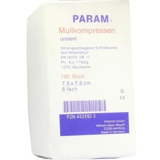 PARAM MULLKOMPRESSEN 7.5X7.5 8F