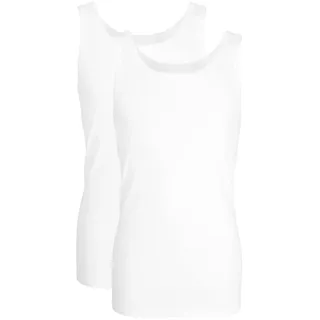 Götzburg Herren Unterhemden im Pack - Feinripp, Unterwäsche Set, Pure Cotton Weiß / 3XL