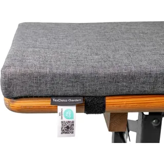 TexDeko Bankauflage 220 x 25 x 4 cm grau 1 St.