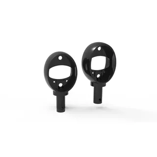 2taktshop Set: 2 Blinker in Schwarz ohne orangenem Glas - Simson KR51/1 Schwalbe, KR51/2